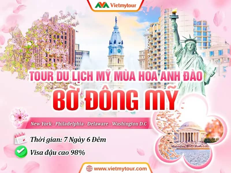Tour Mỹ hoa anh đào 2026