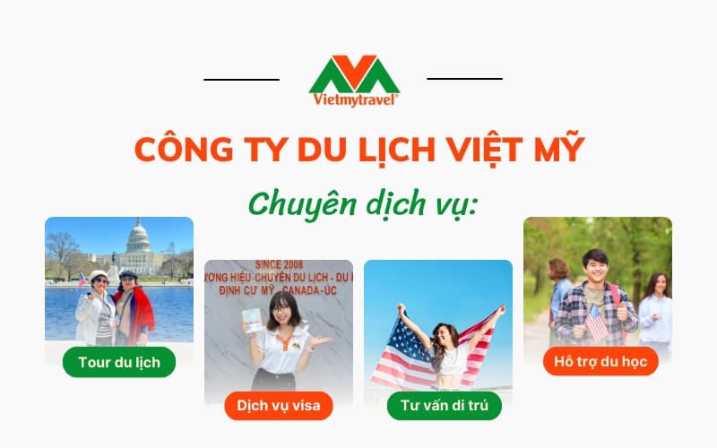 Vietmytour với hơn 18 năm kinh nghiệm chuyên visa, du lịch